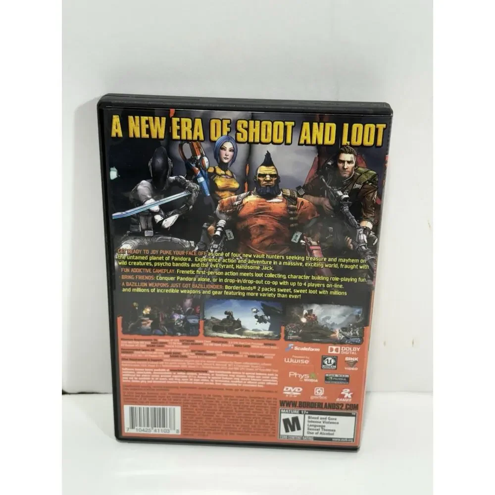 Borderlands 2 Windows PC DVD-ROM‎ Video Game Software 2012 fps 2K games